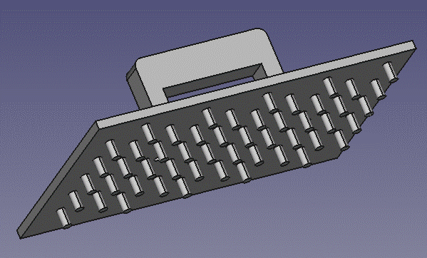 3Dプリンターで設計した治具の3Dモデル