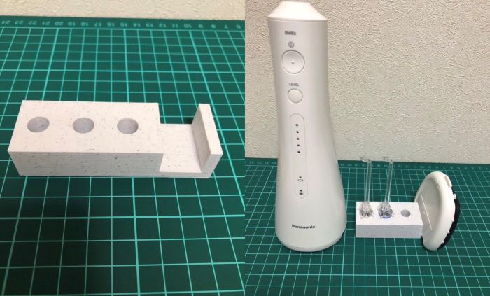 3Dプリンターで製作したノズルスタンド