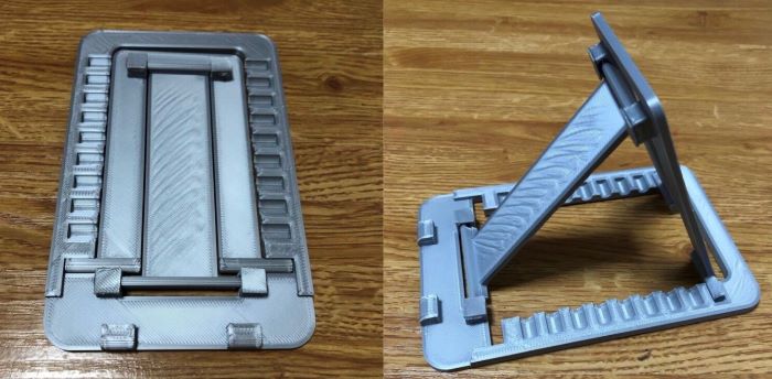 3Dプリンターで製作したスマホスタンド