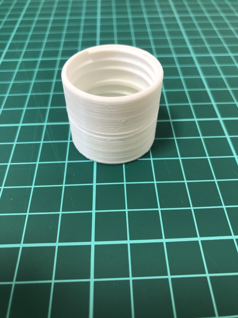 3Dプリンターで作ったペットボトル連結器具①