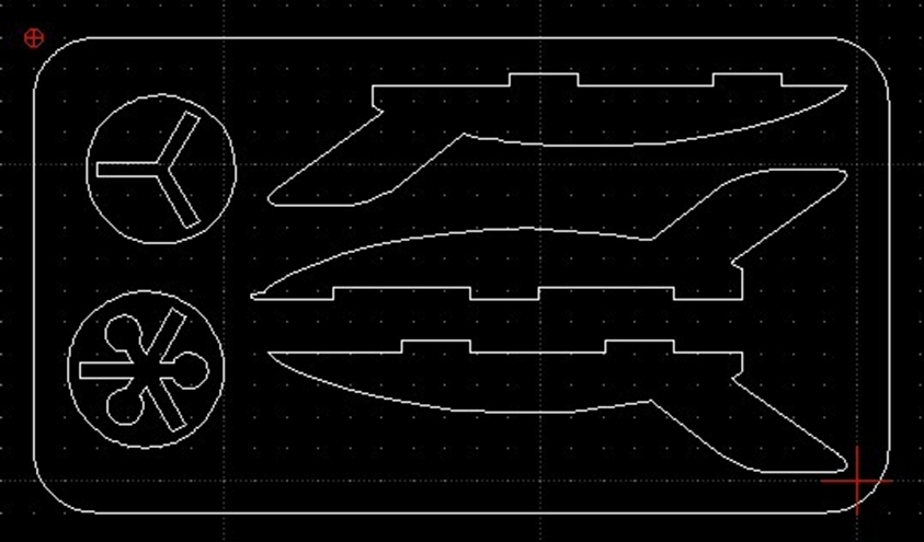 LaserPecker2で木材をカットする図面データ